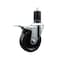 Service Caster 4'' SS Phenolic Swivel 1-5/8'' Expanding Stem Caster Total Lock Brake SCC-SSEXTTL20S414-PHS-158 - alternate 1